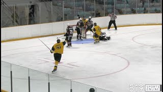 GOJHL  Sarnia Legionnaires vs KitchenerWaterloo Siskins [upl. by Celeski923]