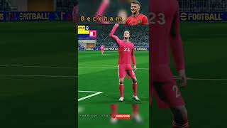 David Beckham Curve shot goalefootballefootball2024davidbeckhampesmobileshortsfootballshorts [upl. by Ekyt]