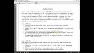 DigiSkills 20 Batch05 SEO Search Engine Optimization Solved Handson Exercise No 1 [upl. by Leanahtan181]