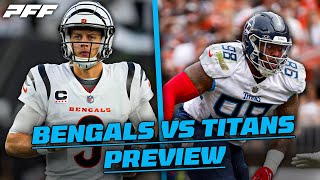 Bengals vs Titans Week 4 NFL Preview  PFF [upl. by Leahpar]