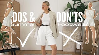 HOW TO STYLE SUMMER FOOTWEAR  DOS AND DONTS GUIDE TO SANDALSFLATSLOAFERS [upl. by Wrennie]