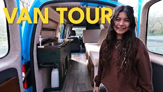 Micro Camper Van Tour  Ultimate DIY Off Grid Conversion  VW Caddy [upl. by Wall]