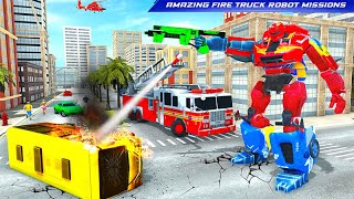 Firefighter Robot Transforming Truck Robot Games Centaurus Games Gameplay 2 [upl. by Norod570]