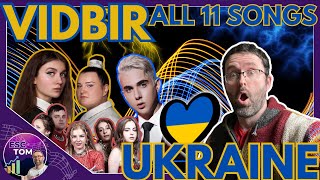 🇺🇦 Vidbir 2024 ALL 11 Songs REACTION amp ANALYSIS  Ukraine  Eurovision 2024 🇺🇦 [upl. by Asiek850]