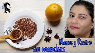 Crema bomba quita manchas del rostro y manos Rejuvenecedor facial Gel de linaza y naranja [upl. by Alehtse320]