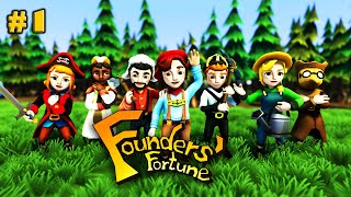 Мои первые поселенцы ☀ Founders Fortune Прохождение игры 1 [upl. by Camille]