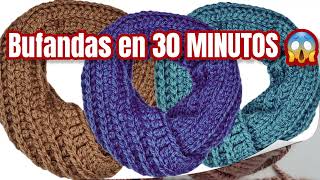 Bufanda circular con capucha a crochet paso a paso [upl. by Ybot]