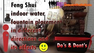 Feng Shui water fountain placement location directions indoor home office wealth health career luck [upl. by Osugi]