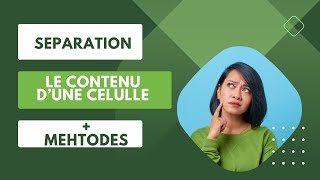 EXCEL 365  Séparation le contenu dune cellule avec beaucoup des options [upl. by Erlin]