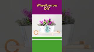 How to make a Wheelbarrow  Do It Yourself Home Decor Project shorts diy tutorial [upl. by Noffihc]