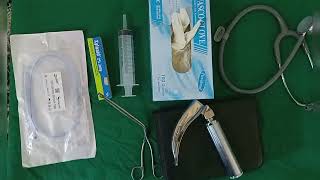 Nasogastric NG Tube Insertion With Magill Forceps  Laryngoscope [upl. by Akived586]