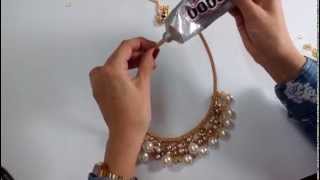 DIY Collar Con Cadena Y Perla  Colore Accesorios [upl. by Albina815]