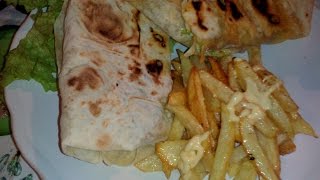 galette kebabساندويش شاورما لبناني [upl. by Ninerb]