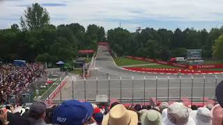 F1 2018 Montreal Hartley Stroll crash from the stands [upl. by Gib]