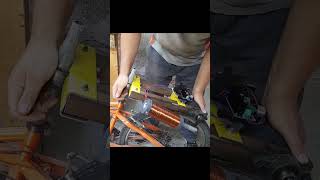 Gigantic Solenoid Engine Bike asmr diy engineering building [upl. by Melodee]