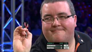 PDC Players Championship Finals 2014  Second Round  Anderson vs Bunting [upl. by Aned]