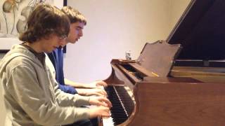 Foals  Spanish Sahara 4 Hand Piano Cover [upl. by Shue]