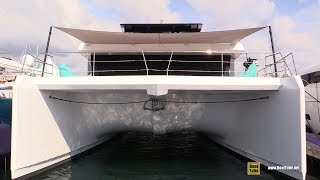 2019 Sunreef Yachts 68 Luxury Power Catamaran  Deck Interior Walkaround 2018 Cannes Yacht Festival [upl. by Nerhe]