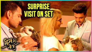 Karan Kundras Girlfriend Anusha Dandekar Pays SURPRISE VISIT On The Set  Dil Hi Toh Hai [upl. by Nolyad]