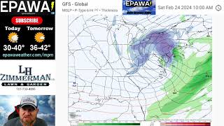 Saturday February 17th 2024 video forecast [upl. by Hctim]