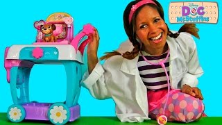 Doc McStuffins Toy Hospital Care Cart   Disney Toy Reviews  Konas2002 [upl. by Admama]