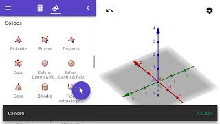 CILINDRO COM O GEOGEBRA 3D [upl. by Daffodil]