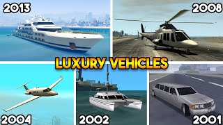 EXPENSIVE LUXURY VEHICLES FROM EVERY GTA GAME [upl. by Judd153]