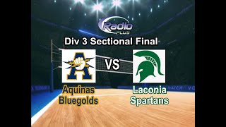 Laconia vs Aquinas Division 3 Volleyball Sectional Final 11224 [upl. by Alimaj803]