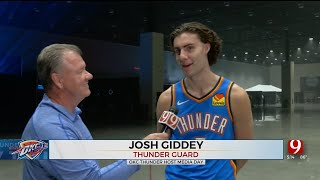 Thunder Media Day Josh Giddey On Past And Future Seasons [upl. by Anilatsyrc555]