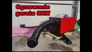 Chińskie ogrzewanie postojowe webasto Mudiro MAH318KW jako ogrzewanie garażu [upl. by Merilyn108]