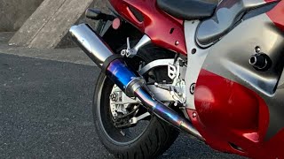 スズキ GSX1300R 隼 GW71A KFACTORY チタンフルエキ マフラー サウンド [upl. by Couture]