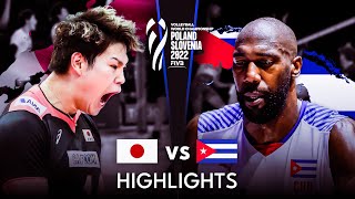 LEGENDARY MATCH  JAPAN vs CUBA  Mens Volleyball World Championship 2022 [upl. by Benzel]