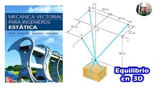 Problema 2103 Beer Johnston Mazurek Eisenberg ESTÁTICA Mecánica Vectorial para Ingenieros Edición 9 [upl. by Yarak]