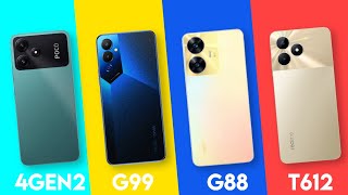 Snapdragon 4 Gen 2 Vs Helio G99 Vs Helio G88 Vs Uniscoc T612  Antutu Score amp Specification [upl. by Purity179]