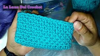 Monedero Tejido a Crochet En Punto Cesta Paso a Paso [upl. by Nancey]