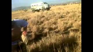 Marikana massacre police shooting video footage [upl. by Bonney820]