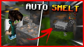 Tutorial ➜ AUTO SMELT en Minecraft Bedrock [upl. by Holsworth]