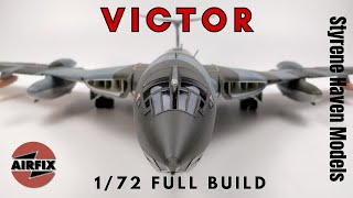 FULL Build  172 Airfix RAF Victor Jet Tanker Plastic Model  Unique Pin Strip Masking Technique [upl. by Ecnar]