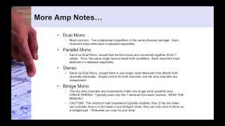 Amplifier input sensitivity [upl. by Weitman]