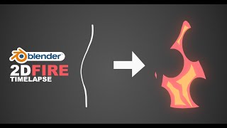 Creating 2D Fire Effects with Grease Pencil  Timelapse [upl. by Evers792]