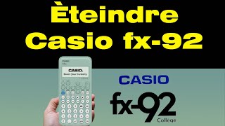 Comment éteindre une calculatrice Casio fx 92 [upl. by Friedberg]