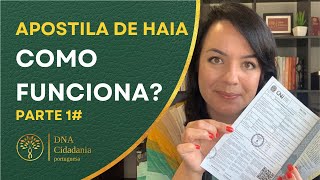 APOSTILA DE HAIA  COMO FUNCIONA  PARTE 1DNA  Cidadania Portuguesa [upl. by Ardnosac]