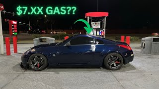 REALITIES OF DAILY DRIVING A 350Z  NIGHT TIME DRIVE [upl. by Ardnuyek]