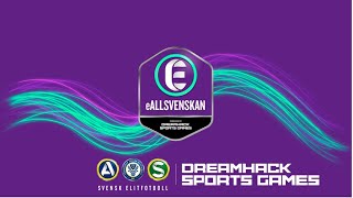 LIVE eALLSVENSKAN SÄSONG 5  AIK  Mjällby AIF  EVENT 2 ⚽️ eallsvenskan [upl. by Ambler]