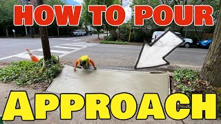 How to Pour Several Concrete Driveway Approaches At The Same Time  Concrete Flatwork Step by Step [upl. by Quince]