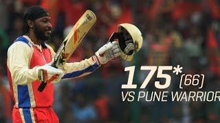 Chris Gayle 175 Runs Full Innings iplallrecords cricket ipl [upl. by Leigh817]