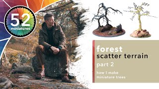 Making trees  Crafting a tabletop forest scatter terrain  part 2 [upl. by Goodman]