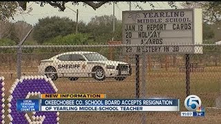 Okeechobee Co School Board accepts resignation [upl. by Suiradal]