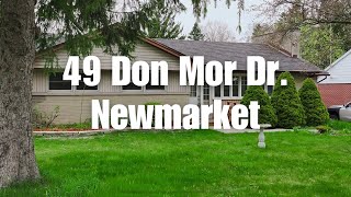 NEW LISTING FOR SALE 49 Don Mor Dr in Newmarket [upl. by Liddy]