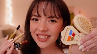 ASMR Wooden Makeup Personal Attention amp Pampering layered sounds gentle for sleep and anxiety [upl. by Cram]